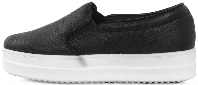 CZARNE TRAMPKI TENISÓWKI SLIP ON RIN 3