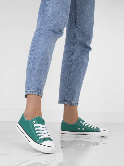 ZIELONE KLASYCZNE TRAMPKI FLEX 8