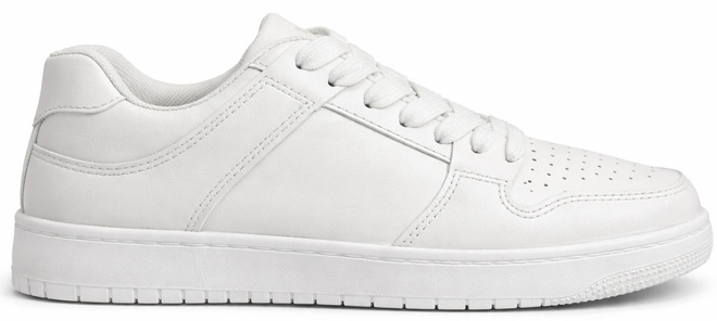 DAMSKIE BIAŁE SNEAKERSY TRAMPKI SKÓRZANE SZNUROWANE 1