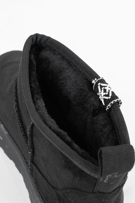 CZARNE OCIEPLANE ŚNIEGOWCE BOTKI PLATFORMA RICCA