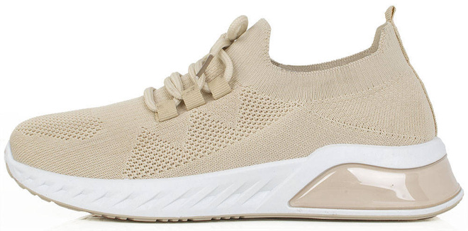 BEŻOWE BUTY SPORTOWE SNEAKERSY VETTA 3