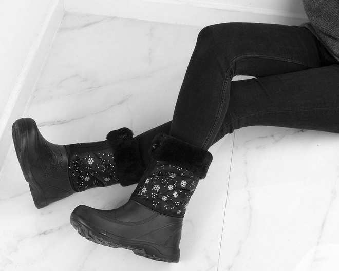 CZARNE SNIEGOWCE KALOSZE 6