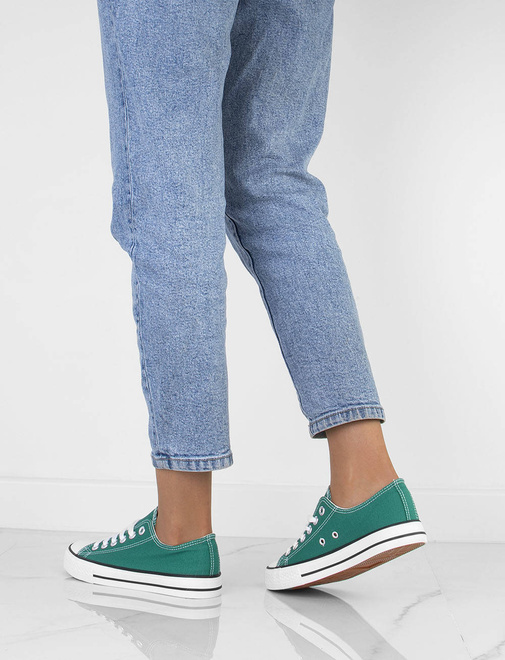 ZIELONE KLASYCZNE TRAMPKI FLEX 9