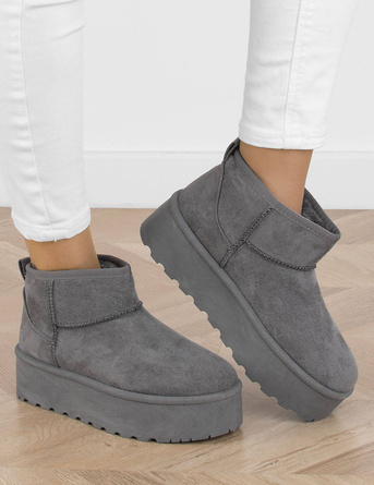 SZARE OCIEPLANE ŚNIEGOWCE BOTKI NA PLATFORMIE MINTRES