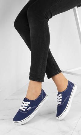 GRANATOWE TRAMPKI SPORTOWE TENISÓWKI HUZAN