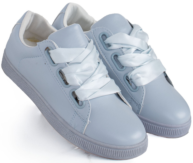 NIEBIESKIE DAMSKIE SNEAKERSY TRAMPKI SKÓRZANE SETES 3