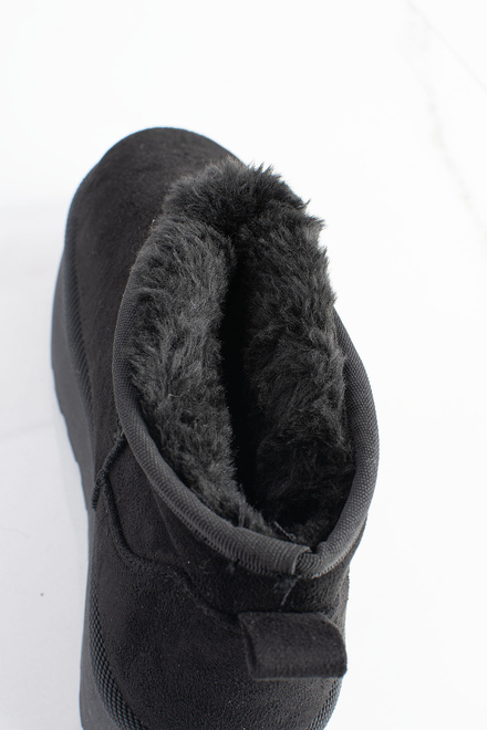 CZARNE OCIEPLANE ŚNIEGOWCE BOTKI NA PLATFORMIE 5