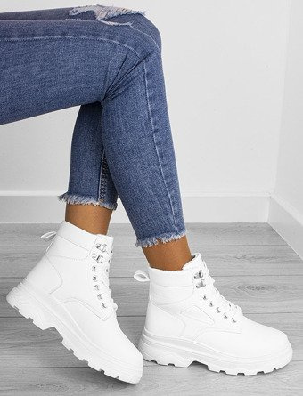 BIAŁE OCIEPLANE TREKINGOWE TRAPERY ANDIE