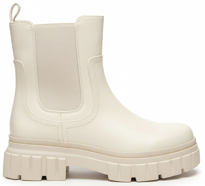 BEŻOWE SKÓRZANE BOTKI SZTYBLETY PLATFORMA CANDELA 1