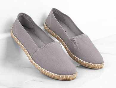SZARE ESPADRYLE BALERINKI ELISA