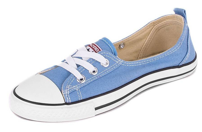 NIEBIESKIE WYKROJONE TRAMPKI TENISÓWKI STARS 4