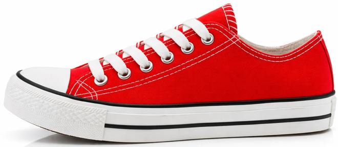 TRAMPKI TENISÓWKI NISKIE KLASYCZNE CZERWONE 3