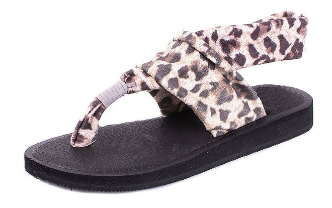 PIANKOWE SANDAŁY W PANTERKĘ OLDE 4