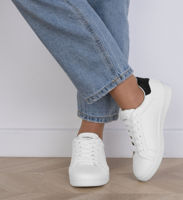 DAMSKIE BIAŁE SNEAKERSY TRAMPKI SKÓRZANE VENETY 5