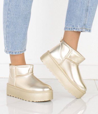 ZŁOTE OCIEPLANE ŚNIEGOWCE BOTKI NA PLATFORMIE GOLD