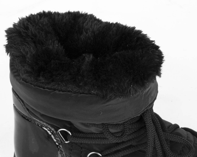 CZARNE ŚNIEGOWCE BOTKI OCIEPLANE WSUWANE  9