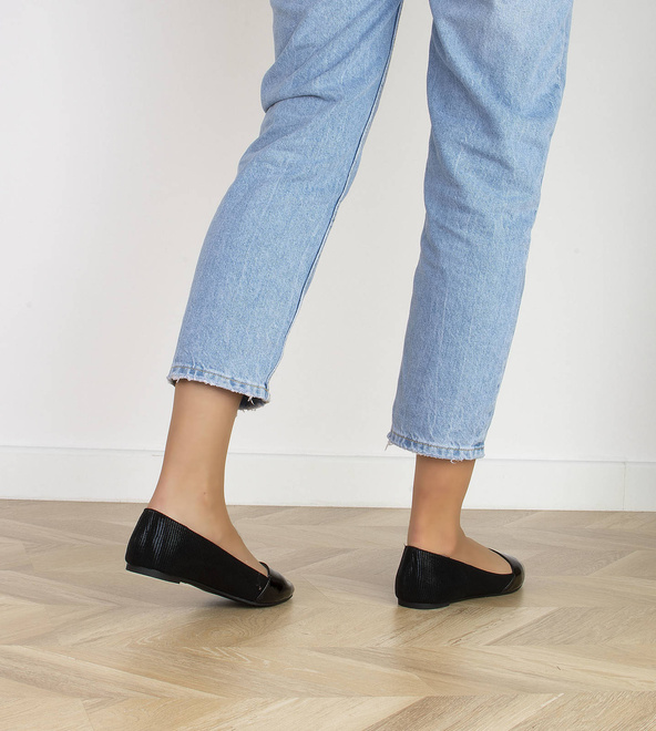 CZARNE BALERINKI KLASYCZNE WYGODNE CARMEN 5