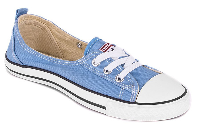 NIEBIESKIE WYKROJONE TRAMPKI TENISÓWKI STARS 1