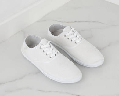 BIAŁE MĘSKIE TENISÓWKI TRAMPKI