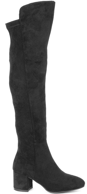 CZARNE KOZAKI ZA KOLANO SHANTLY 1