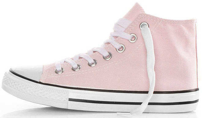 RÓŻOWE WYSOKIE TRAMPKI CONVER 4