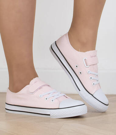 RÓŻOWE TRAMPKI KLASYCZNE NISKIE