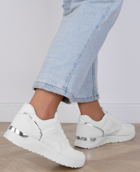 DAMSKIE BIAŁE TRAMPKI BUTY LEKKIE SNEAKERSY LEPES 6