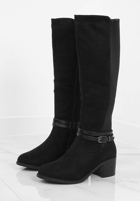 CZARNE ZAMSZOWE KOZAKI TIMELA 3