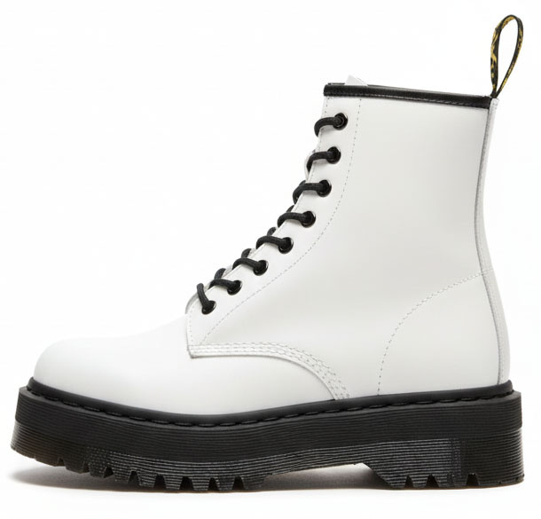 DAMSKIE BIAŁE BOTKI SKÓRZANE TRAPERY SZNUROWANE GLANY ALVA 3