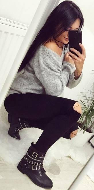 CZARNE  BOTKI  Z ĆWIEKAMI BRITANY 4