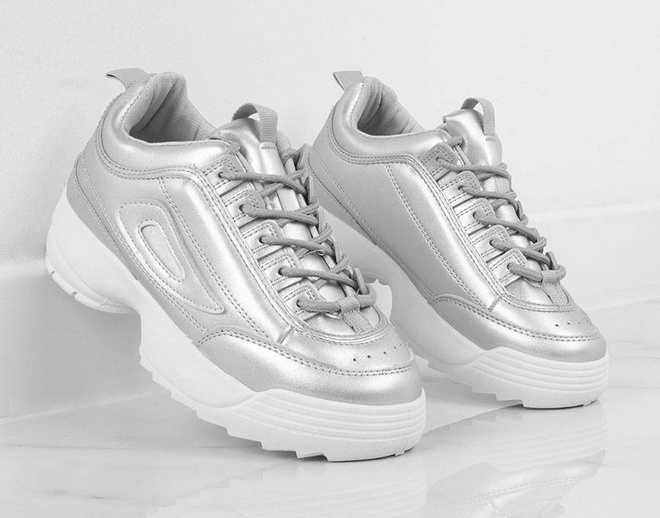 SREBRNE SNEAKERSY ESSENTIAL 5