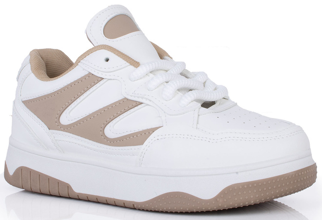 BIAŁE SNEAKERSY TRAMPKI KLASYCZNE NA PLATFORMIE WEXET 1