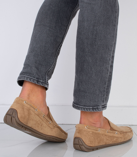 CAMEL MOKASYNY MĘSKIE PÓŁBUTY ZAMSZOWE 6