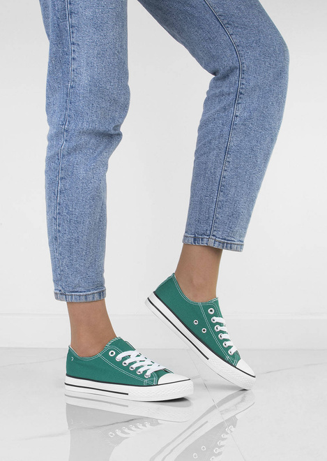 ZIELONE KLASYCZNE TRAMPKI FLEX 7