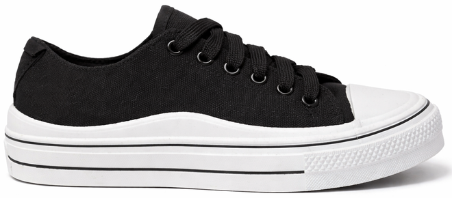 CZARNE SNEAKERSY TRAMPKI GRUBA PODESZWA SZNUROWANE 1