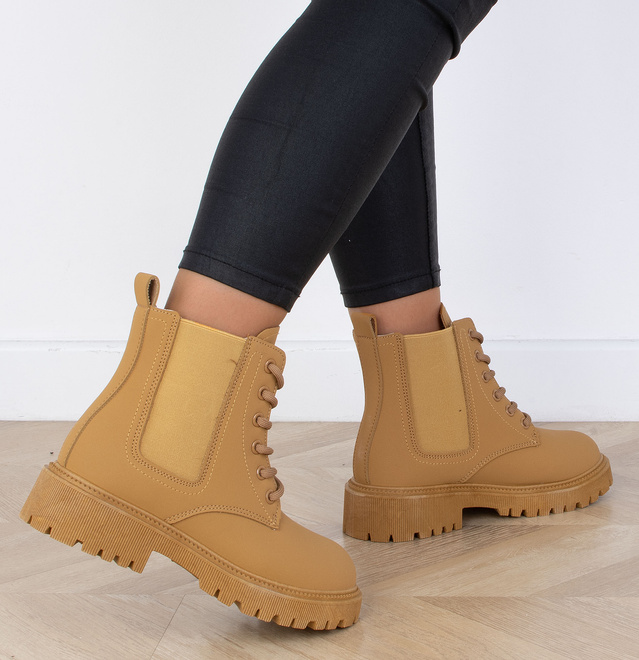 CAMEL BOTKI OCIEPLANE GLANY TRAPERY SZNUROWANE BOTTE 7