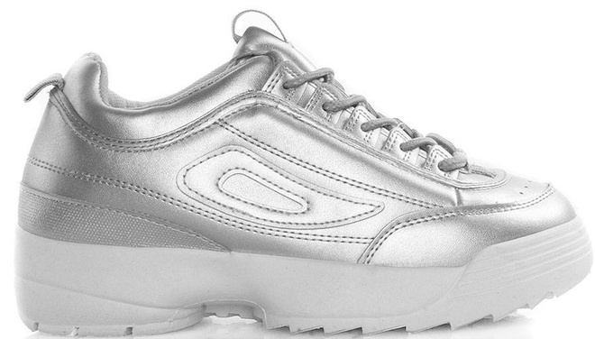 SREBRNE SNEAKERSY ESSENTIAL 1