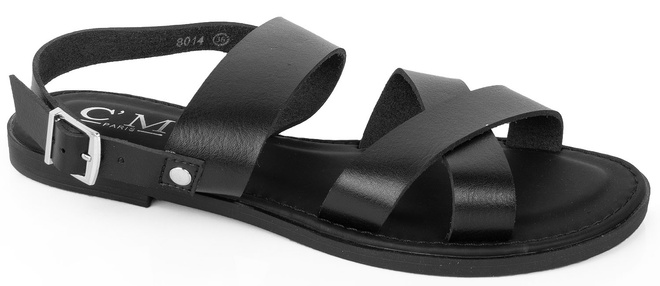 CZARNE KLASYCZNE DAMSKIE LEKKIE SANDAŁY KLAPKI ABINA 1