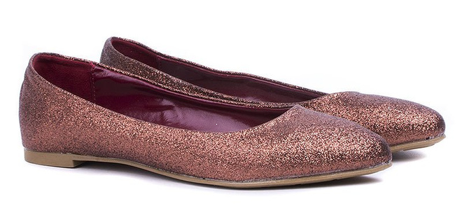 ZŁOTE BŁYSZCZĄCE BALERINKI ZOYA 2