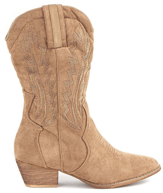 CAMEL ZAMSZOWE WYSOKIE KOWBOJKI FELLIN 1