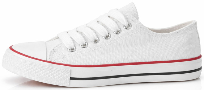 KLASYCZNE NISKIE BIAŁE TRAMPKI TENISÓWKI 3