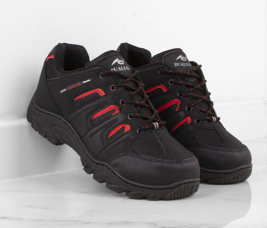 CZARNE MĘSKIE BUTY TREKKINGOWE