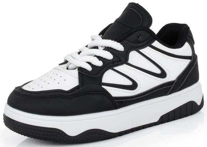 CZARNE SNEAKERSY TRAMPKI KLASYCZNE NA PLATFORMIE WEXET 3