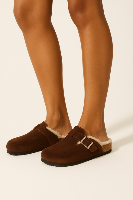 BRĄZOWE KAPCIE OCIEPLANE NA KORKU 5