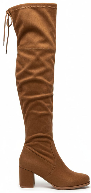 CAMEL DAMSKIE ZAMSZOWE KOZAKI NA ZAMEK ZA KOLANO BELLA 1