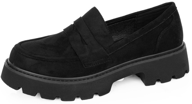 CZARNE MOKASYNY ZAMSZOWE DAMSKIE WSUWANE SLIP ON BELISE 3