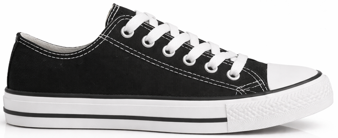 CZARNE NISKIE TRAMPKI CONVER TENISÓWKI FLEX 1