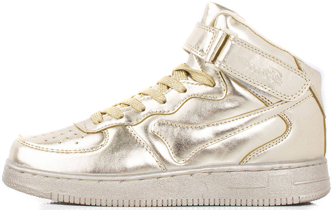 ZŁOTE WYSOKIE BUTY SPORTOWE MEGI 3