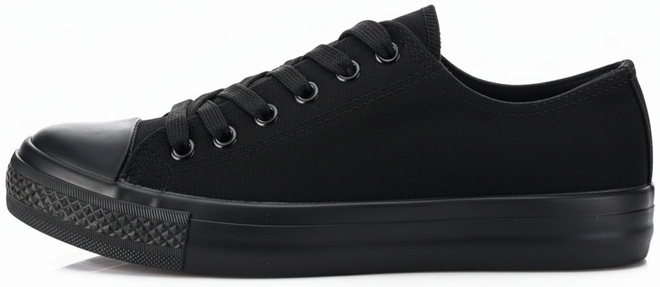 TRAMPKI NISKIE KLASYCZNE TENISÓWKI CZARNE 3