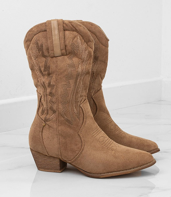 CAMEL ZAMSZOWE WYSOKIE KOWBOJKI FELLIN 5